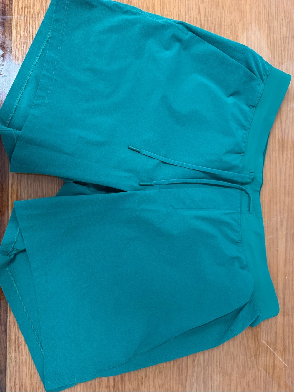 lululemon athletica Teal Green Athletic Drawstring Shorts